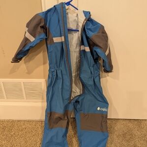 Oaki Blue and Gray Rain Suit